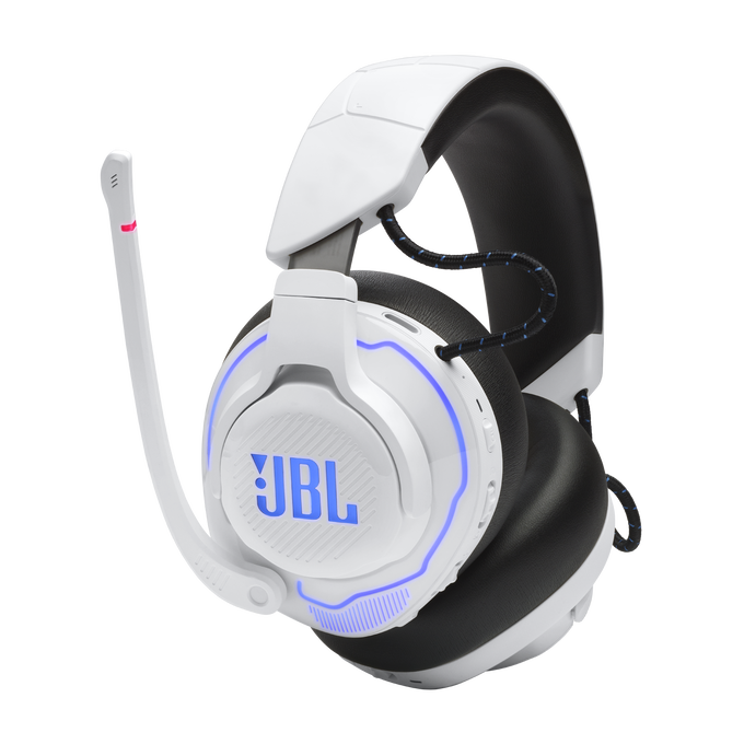 JBL Quantum 910P Console Wireless - White - Wireless over-ear console gaming headset with head tracking-enhanced, Active Noise Cancelling and Bluetooth - Detailshot 6 image number null